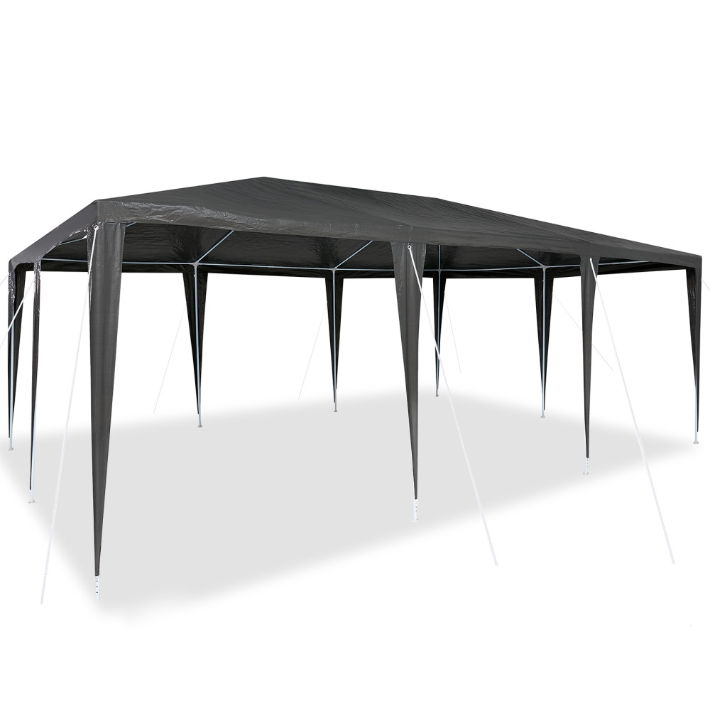 Produktbild för Partytält Antracit 600 x 400 x 266 cm Polyeten och Stål