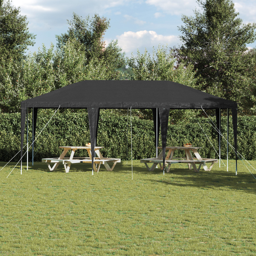 Produktbild för Partytält Antracit 600 x 400 x 266 cm Polyeten och Stål
