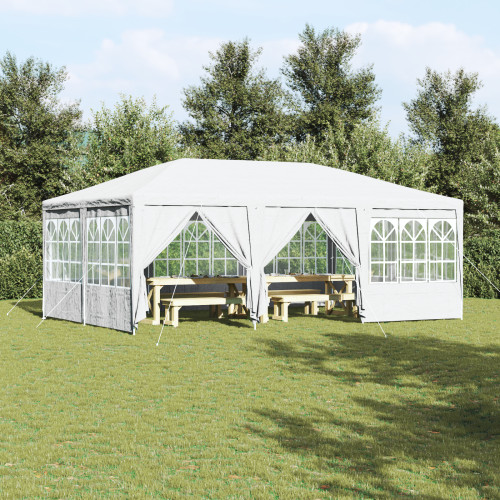 vidaXL Partytält Vit 600 x 400 x 266 cm polyeten