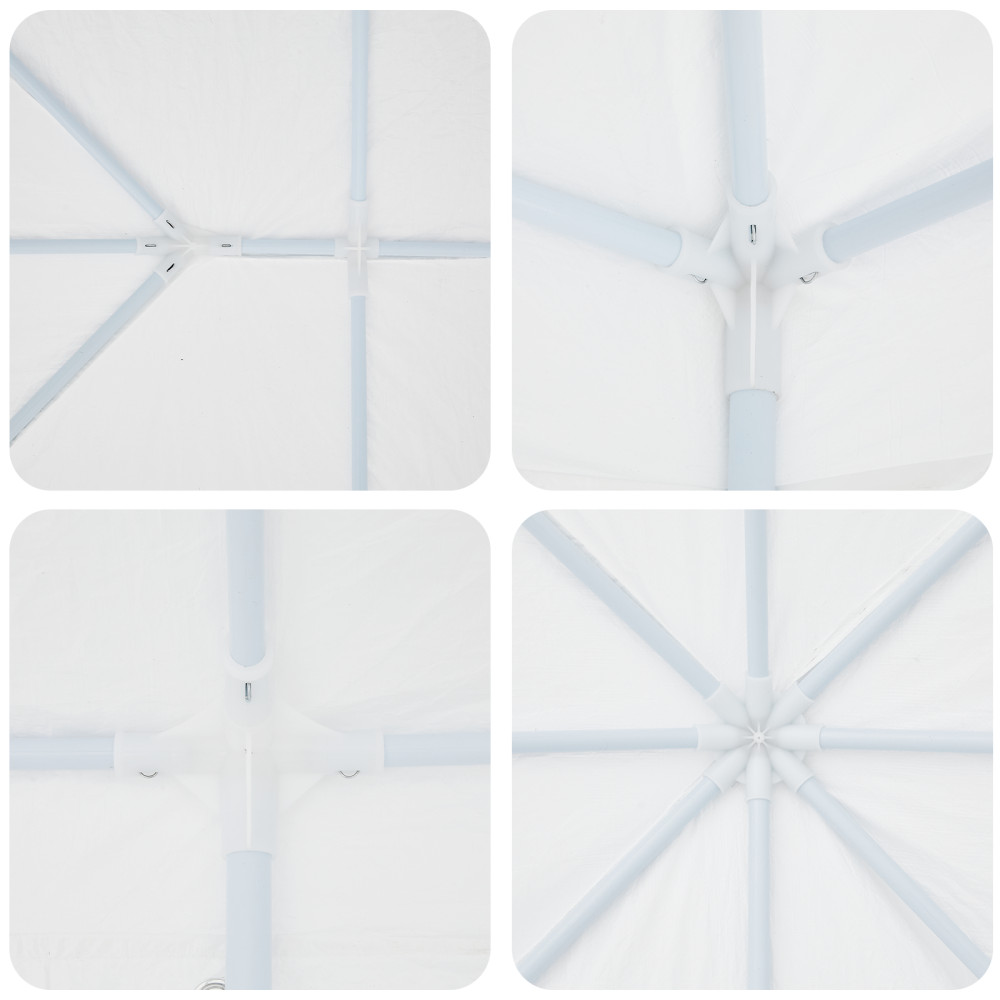 Produktbild för Partytält Vit 600 x 400 x 266 cm polyeten
