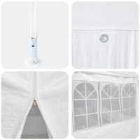 Produktbild för Partytält Vit 600 x 400 x 266 cm polyeten