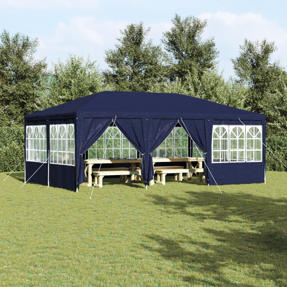 Produktbild för Partytält Blå 600 x 400 x 266 cm polyeten