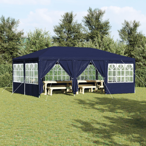 vidaXL Partytält Blå 600 x 400 x 266 cm polyeten