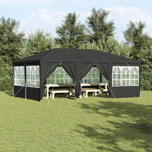 vidaXL Partytält Antracit 600 x 400 x 266 cm polyeten