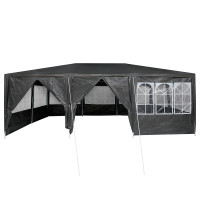 Produktbild för Partytält Antracit 600 x 400 x 266 cm polyeten