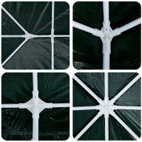 Produktbild för Partytält Grön 600 x 400 x 266 cm polyeten