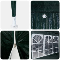 Produktbild för Partytält Grön 600 x 400 x 266 cm polyeten