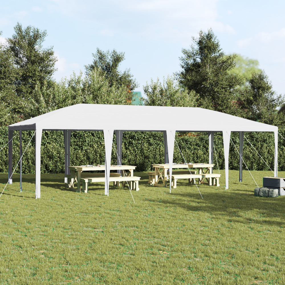 Produktbild för Partytält Vit 800 x 400 x 266 cm Polyeten och Stål