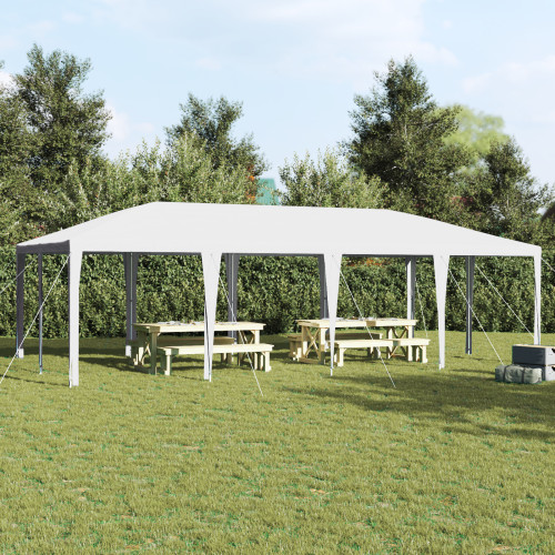 vidaXL Partytält Vit 800 x 400 x 266 cm Polyeten och Stål