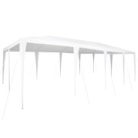 Produktbild för Partytält Vit 800 x 400 x 266 cm Polyeten och Stål