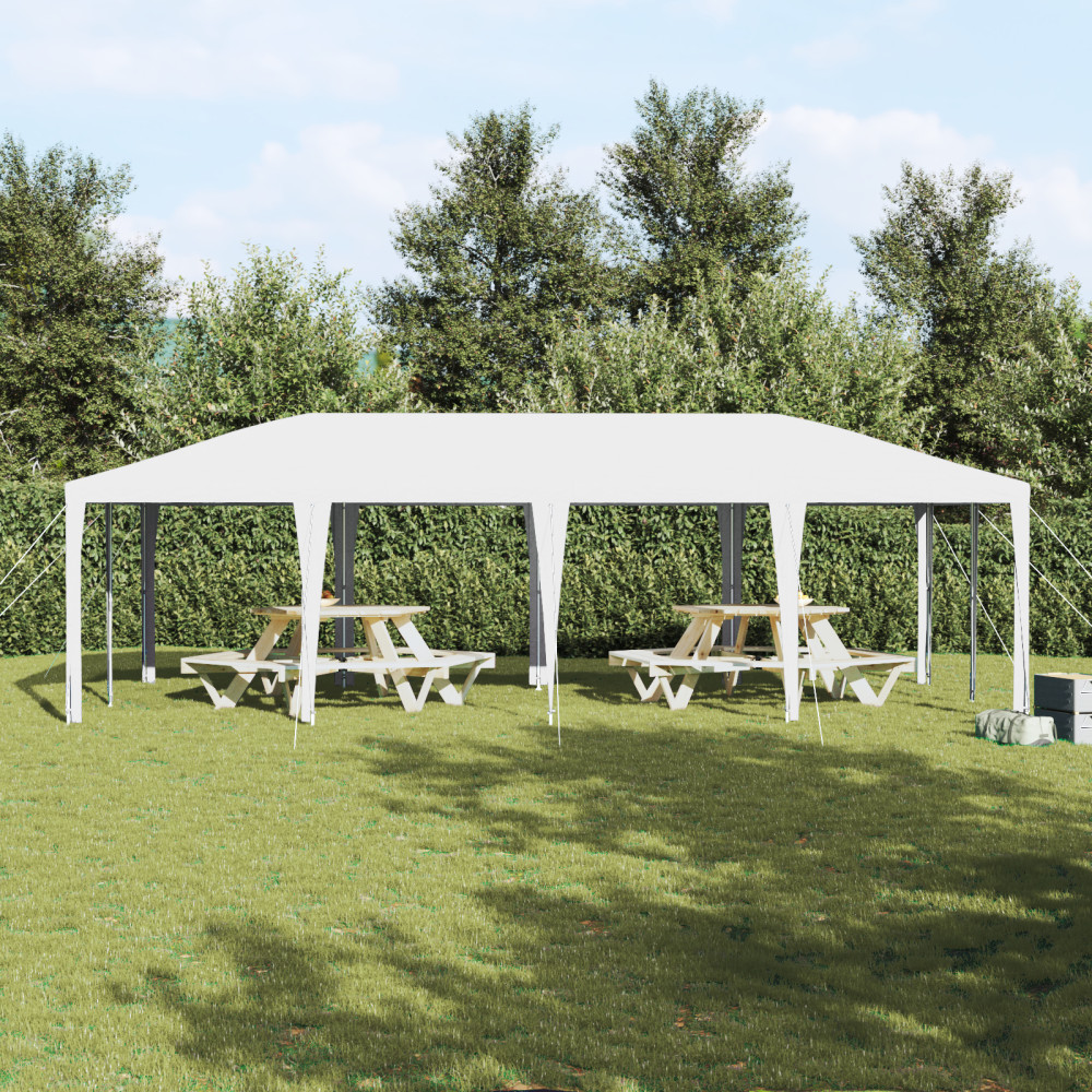 Produktbild för Partytält Vit 800 x 400 x 266 cm Polyeten och Stål