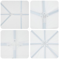 Produktbild för Partytält Vit 800 x 400 x 266 cm Polyeten och Stål