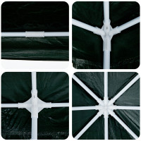 Produktbild för Partytält Grön 800 x 400 x 266 cm Polyeten och Stål