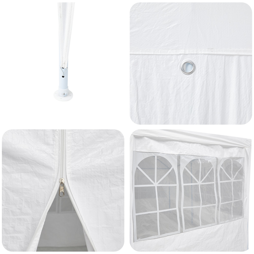 Produktbild för Partytält Vit 800 x 400 x 266 cm polyeten