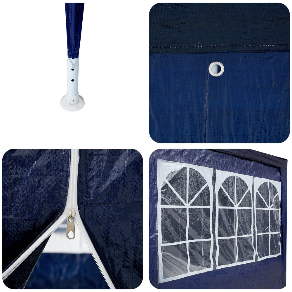Produktbild för Partytält Blå 800 x 400 x 266 cm polyeten