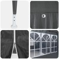 Produktbild för Partytält Antracit 800 x 400 x 266 cm polyeten