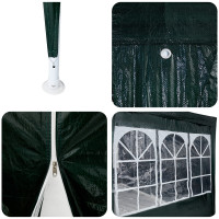 Produktbild för Partytält Grön 800 x 400 x 266 cm polyeten