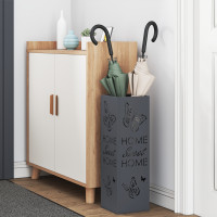 Produktbild för Regn Paraplyställ med lagring Antracit 15,5 x 15,5 x 49 cm Stål