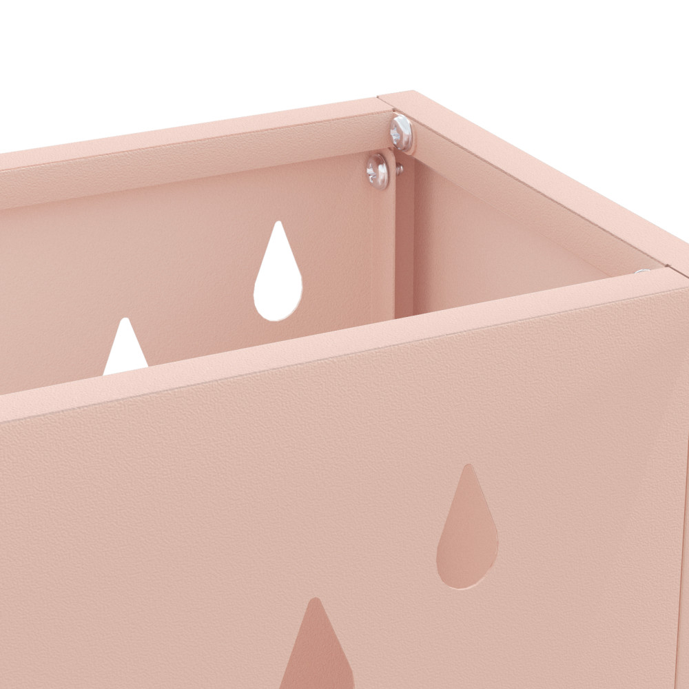 Produktbild för Regn Paraplyställ Rosa 28 x 12 x 41 cm Stål