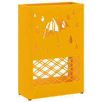 Produktbild för Regn Paraplyställ Senapsgul 28 x 12 x 41 cm Stål