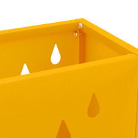Produktbild för Regn Paraplyställ Senapsgul 28 x 12 x 41 cm Stål