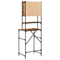 Produktbild för Tvättmaskinskåp Gammalt trä 68 x 48,5 x 194 cm Konstruerat trä