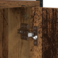 Produktbild för Tvättmaskinskåp Gammalt trä 68 x 48,5 x 194 cm Konstruerat trä