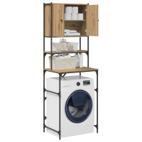 Produktbild för Tvättmaskinskåp Artisan Ek 68 x 48,5 x 194 cm Konstruerat trä