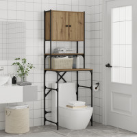 Produktbild för Tvättmaskinskåp Artisan Ek 68 x 48,5 x 194 cm Konstruerat trä