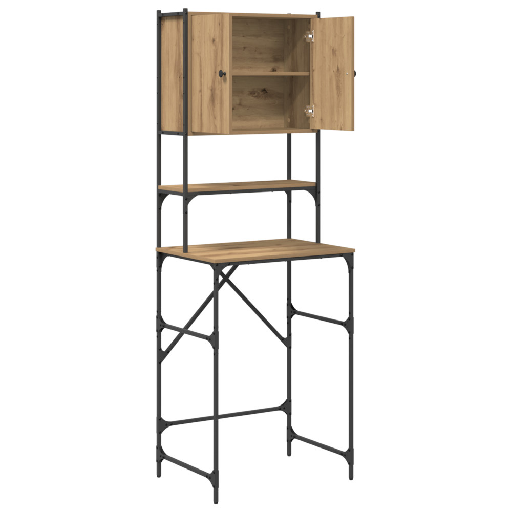 Produktbild för Tvättmaskinskåp Artisan Ek 68 x 48,5 x 194 cm Konstruerat trä
