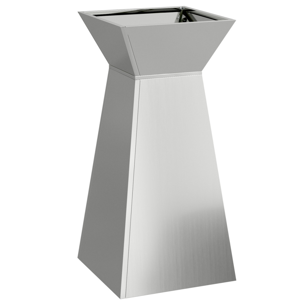 Produktbild för Pelarkrukor Silver 35 x 35 x 73 cm