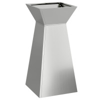 Produktbild för Pelarkrukor Silver 35 x 35 x 73 cm