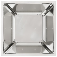 Produktbild för Pelarkrukor Silver 35 x 35 x 73 cm