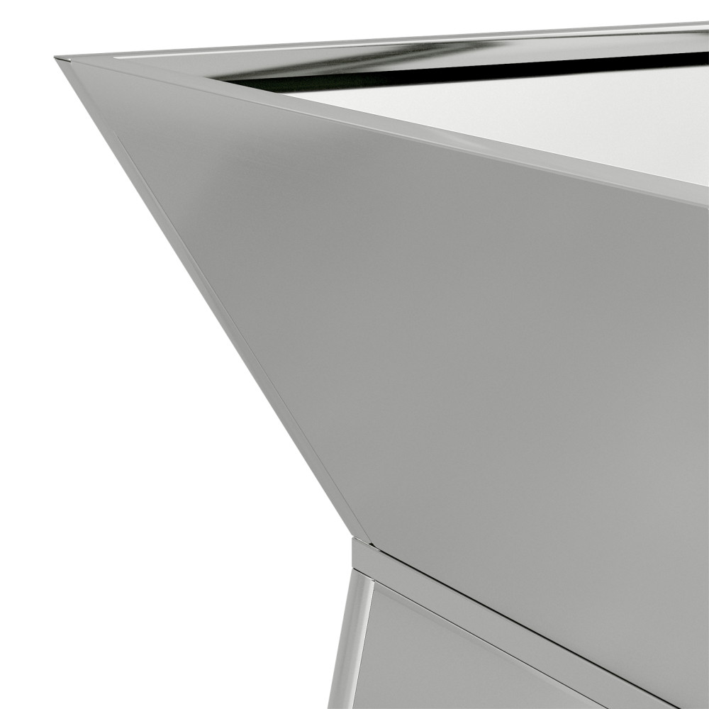 Produktbild för Pelarkrukor Silver 35 x 35 x 73 cm