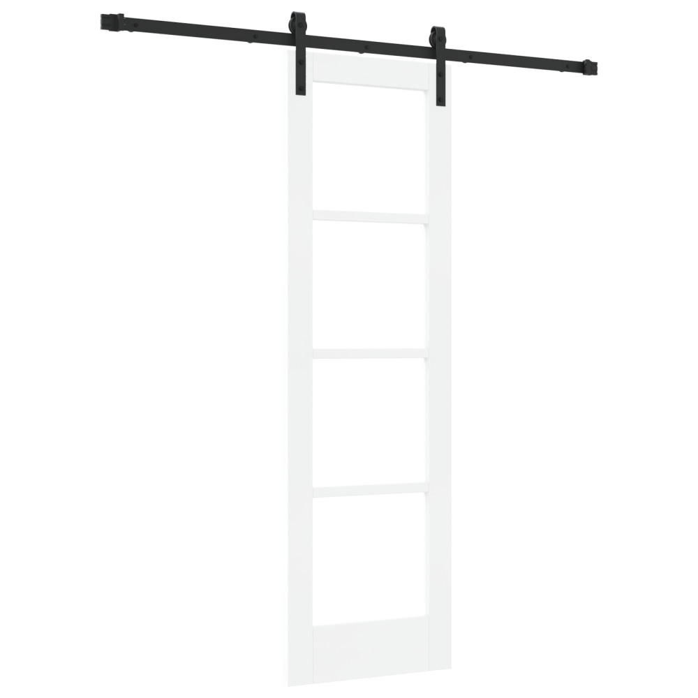 Produktbild för Skjutdörr ORKDAL Vit och svart 61 x 198,5 cm