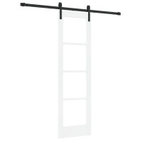 Produktbild för Skjutdörr ORKDAL Vit och svart 61 x 198,5 cm