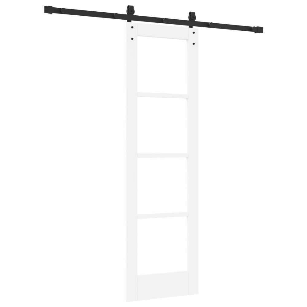 Produktbild för Skjutdörr ORKDAL Vit och svart 61 x 198,5 cm