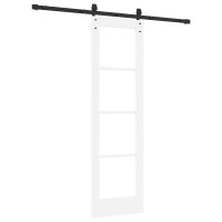 Produktbild för Skjutdörr ORKDAL Vit och svart 61 x 198,5 cm