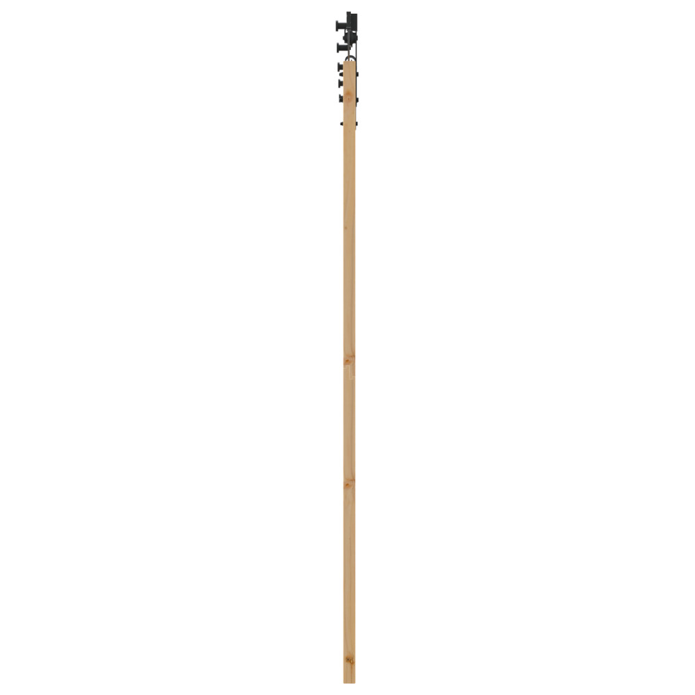 Produktbild för Skjutdörr ORKDAL Naturlig och svart 73,5 x 198,5 cm