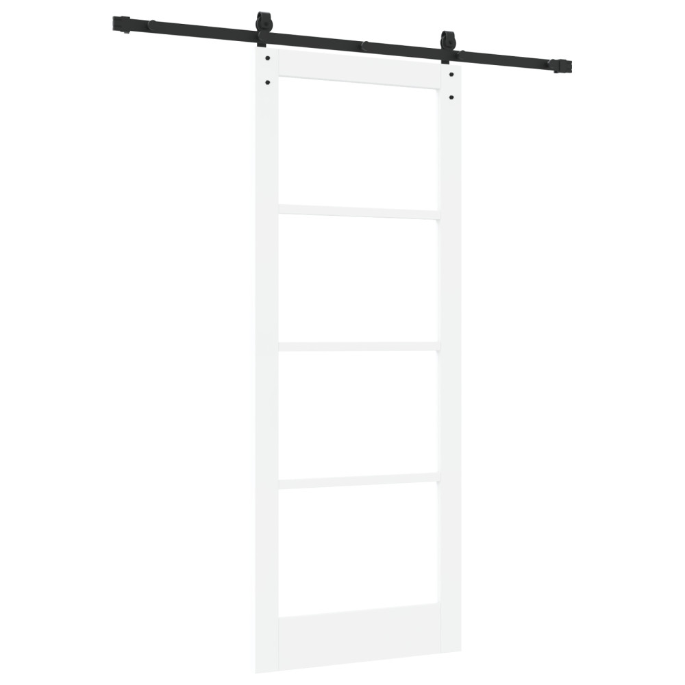 Produktbild för Skjutdörr ORKDAL Vit och svart 83 x 211 cm