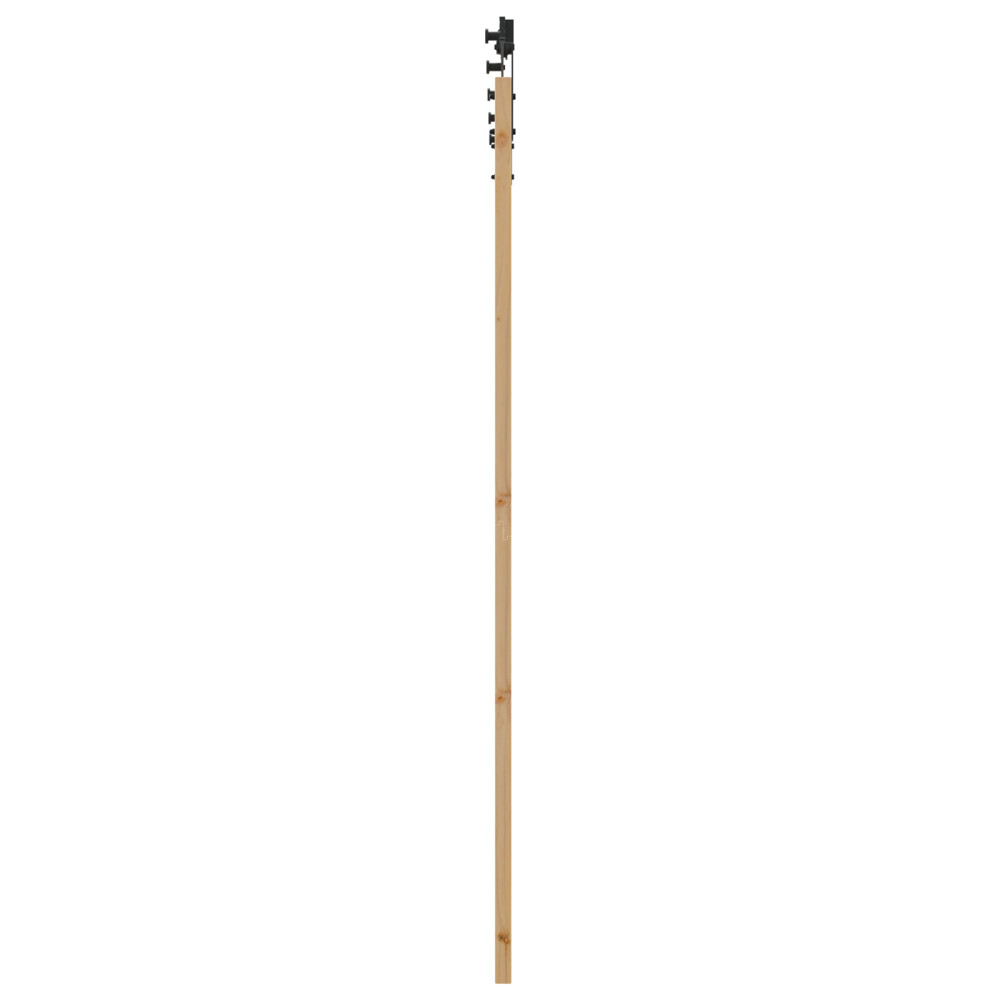 Produktbild för Skjutdörr ORKDAL Naturlig och svart 93 x 211 cm