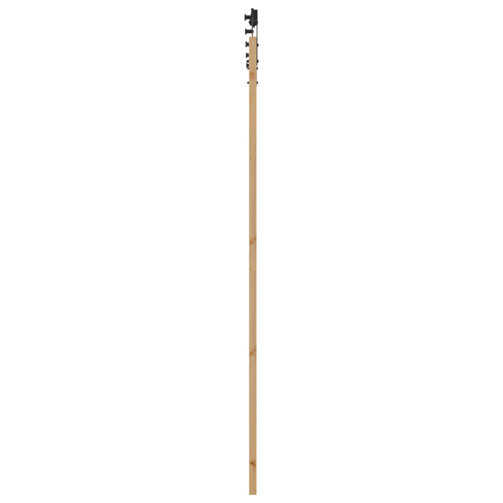 Produktbild för Skjutdörr ORKDAL Naturlig och svart 93 x 232 cm