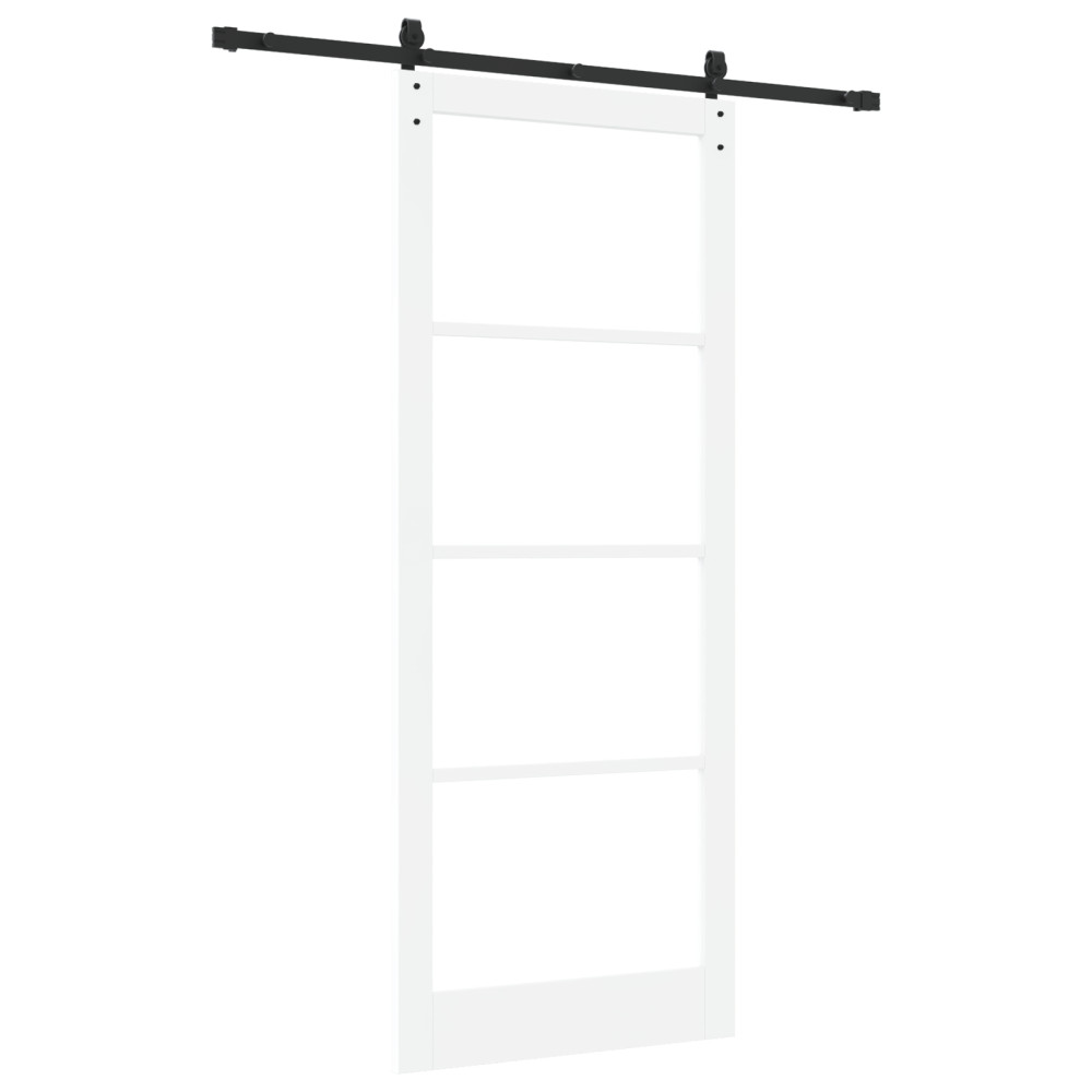 Produktbild för Skjutdörr ORKDAL Vit och svart 93 x 232 cm