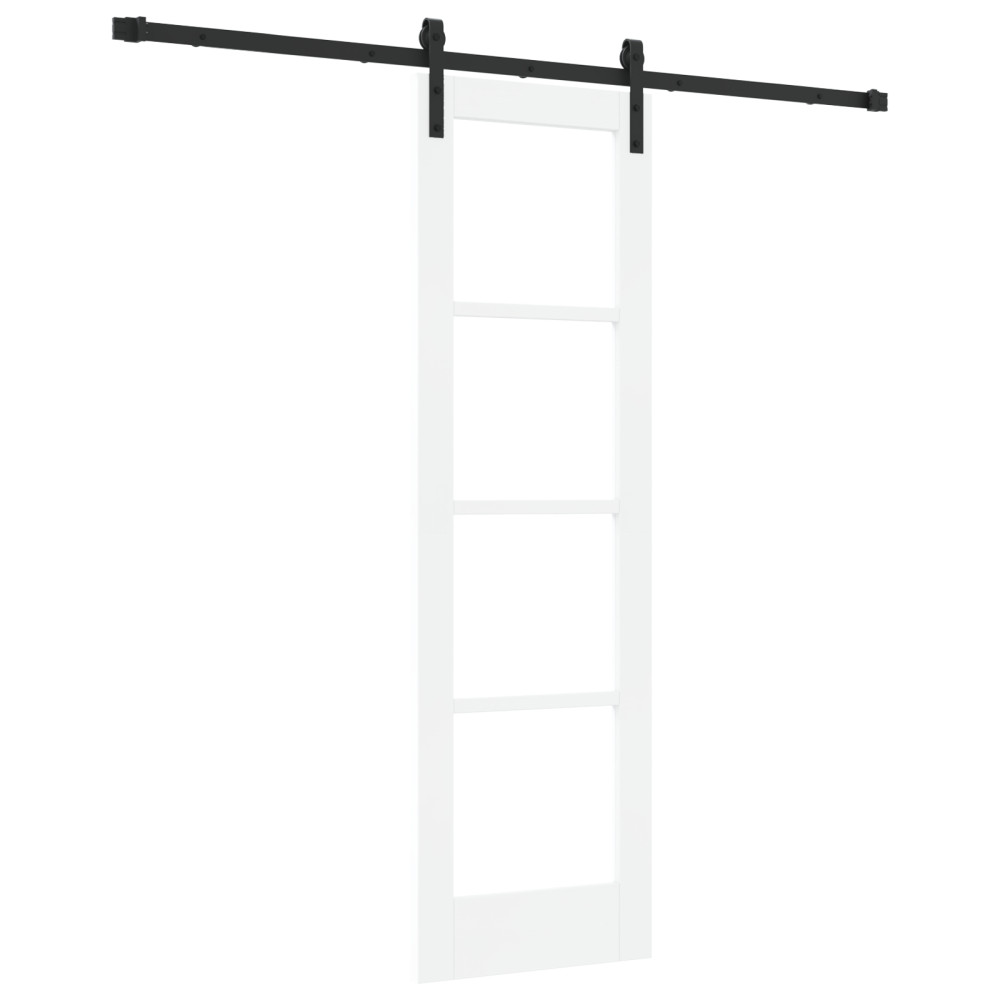 Produktbild för Skjutdörr ORKDAL Vit och svart 61 x 198,5 cm