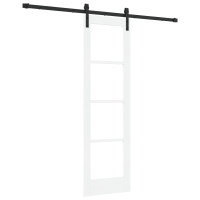 Produktbild för Skjutdörr ORKDAL Vit och svart 61 x 198,5 cm