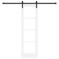 Produktbild för Skjutdörr ORKDAL Vit och svart 61 x 198,5 cm