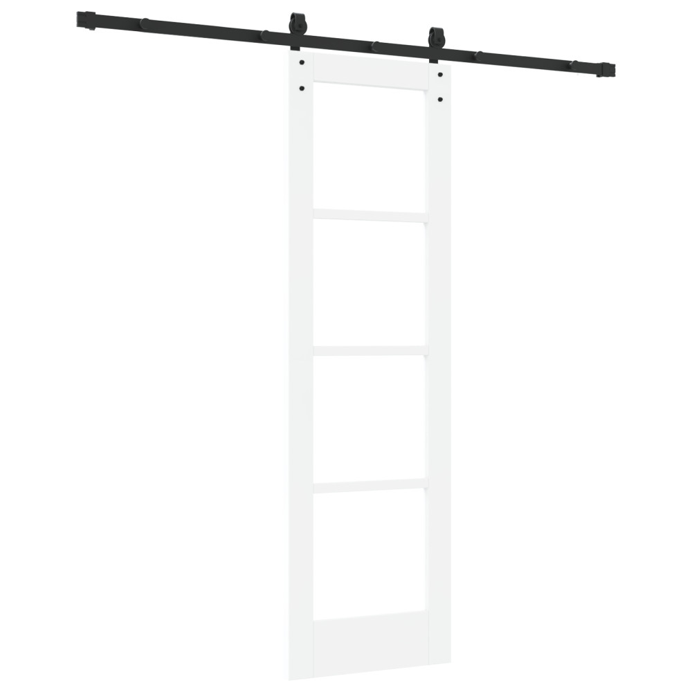 Produktbild för Skjutdörr ORKDAL Vit och svart 61 x 198,5 cm