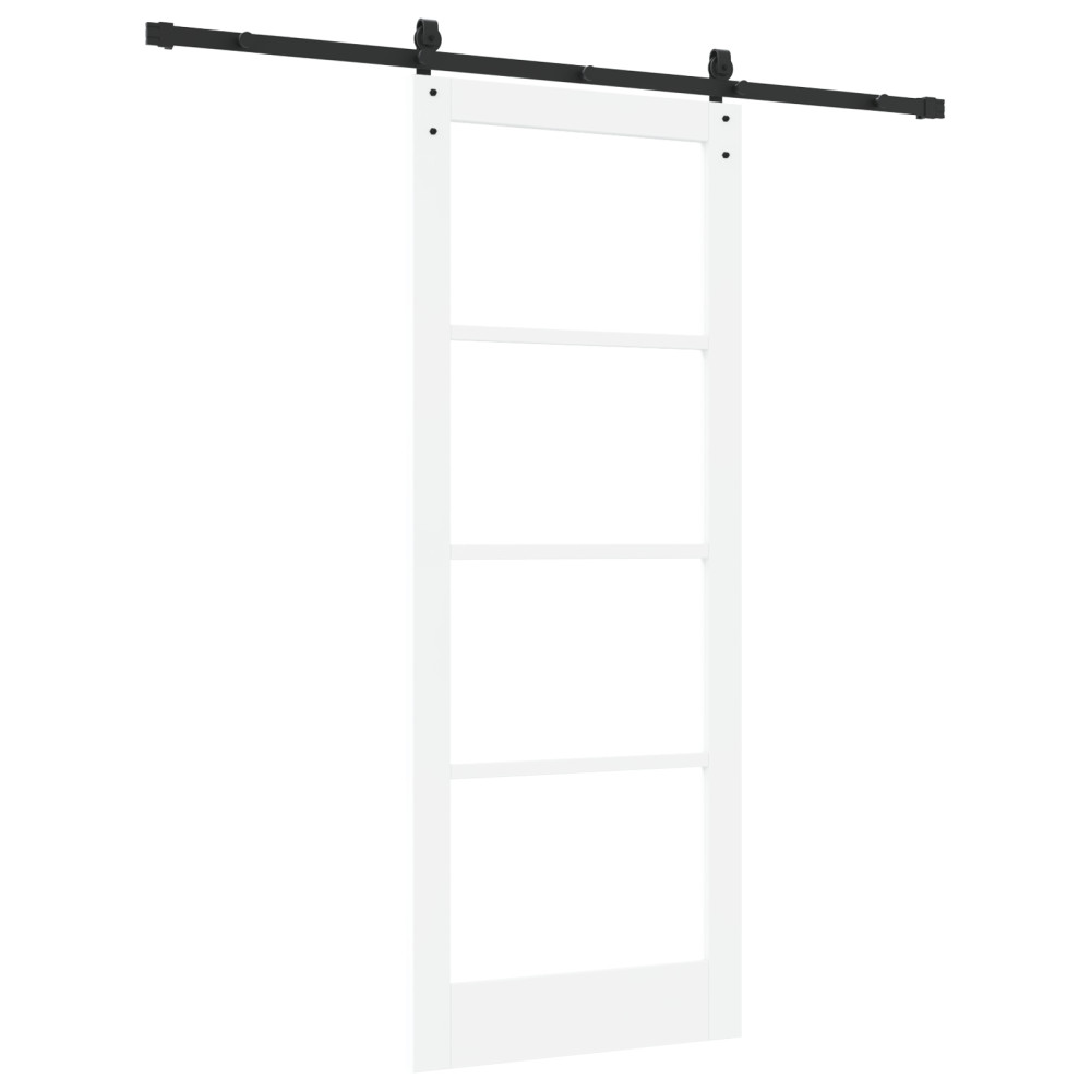 Produktbild för Skjutdörr ORKDAL Vit och svart 83 x 211 cm