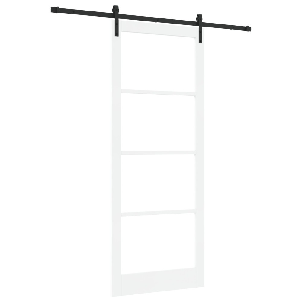 Produktbild för Skjutdörr ORKDAL Vit och svart 93 x 232 cm
