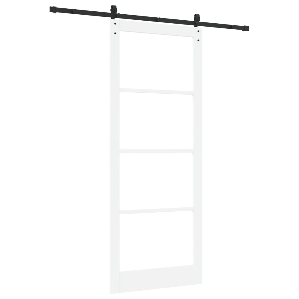 Produktbild för Skjutdörr ORKDAL Vit och svart 93 x 232 cm
